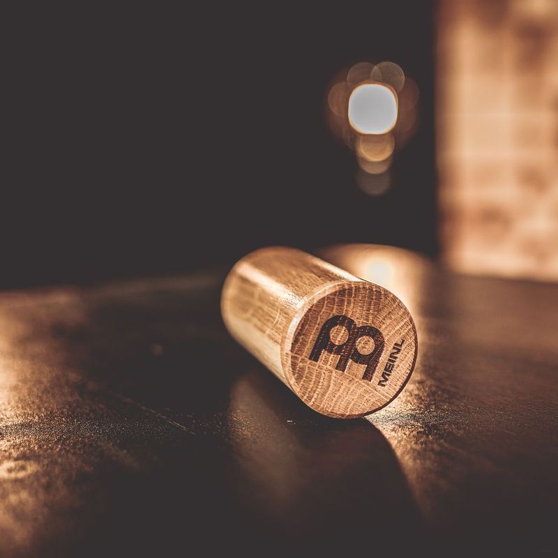 Meinl Percussion SH59 Wood Shaker Round, Oak Wood