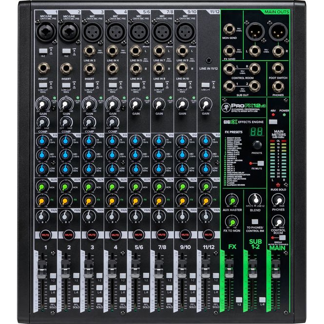 Hovedbilde Mackie ProFX12v3 12 kanals mikser med USB