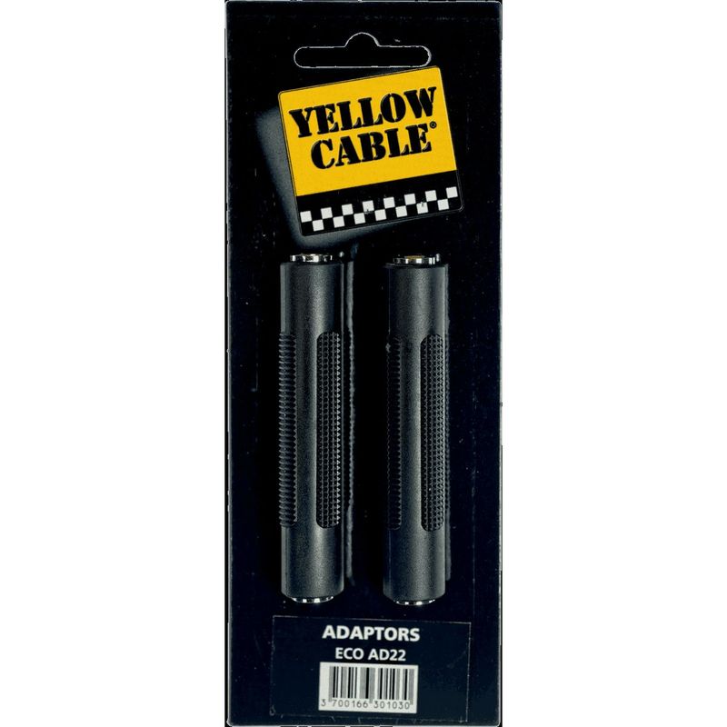 Yellow Cable AD32 - Minijack hunn-til-hunn adapter, stereo, 2 stk