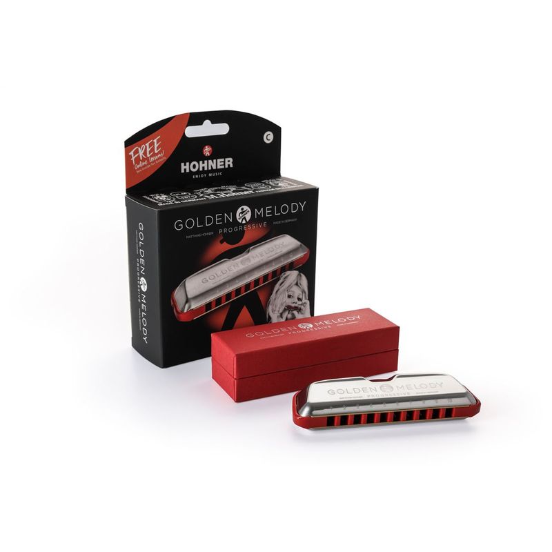 Hohner Golden Melody Progressive F Diatonisk munnspill