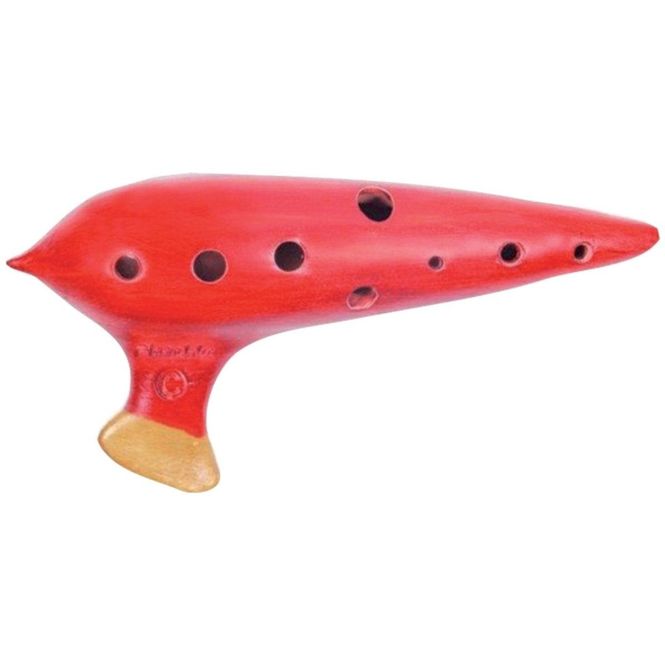 Hovedbilde Gewa Ocarina Classic G-stemt, rød glasur