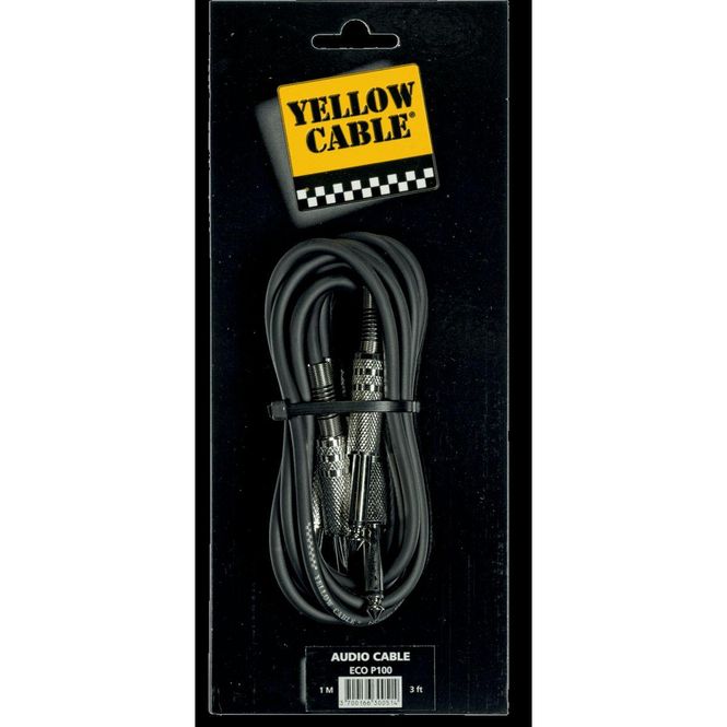 Hovedbilde Yellow Cable P100 Jack patch-kabler 1m, 2 stk