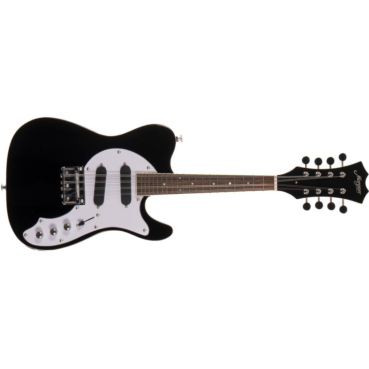 Morgan ME 10 BK - Elektrisk mandolin i Telecaster-stil, svart