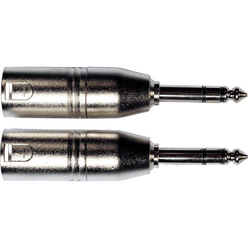 Yellow Cable AD27, 1/4 TRS jack hann til XLR hann adapter, 2 stk