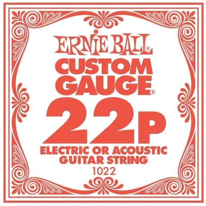 Hovedbilde Ernie Ball 1022 Enkeltstreng 22P for elgitar og akustisk gitar