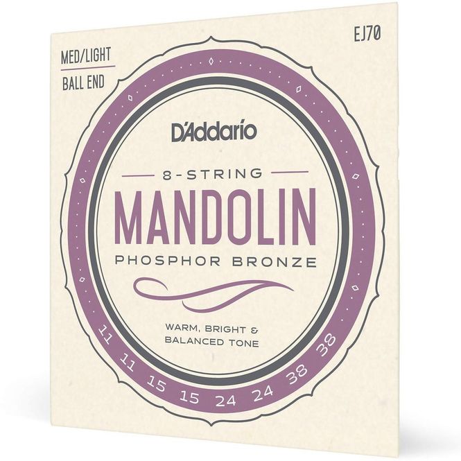 Hovedbilde D'Addario EJ70 Mandolin Strings, Phosphor Bronze Med/Light 11-38