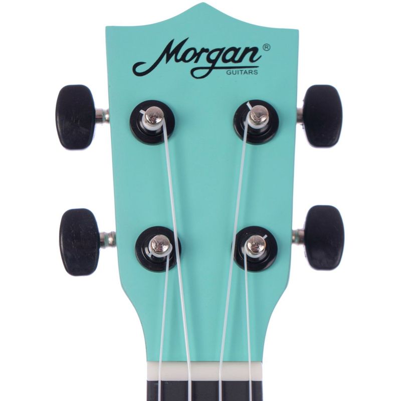 Morgan Sopran Ukulele UK S 100 Bird, blå med fuglemønster, m/bag
